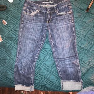 American eagle artist crop jeans